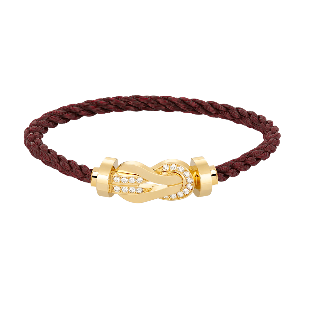 [Angela Jewellery]CHANCE LARGE 8 FIGURE BUCKLE HALF DIAMOND BRACELET GOLD