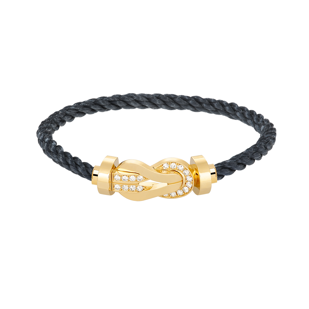 [Angela Jewellery]CHANCE LARGE 8 FIGURE BUCKLE HALF DIAMOND BRACELET GOLD