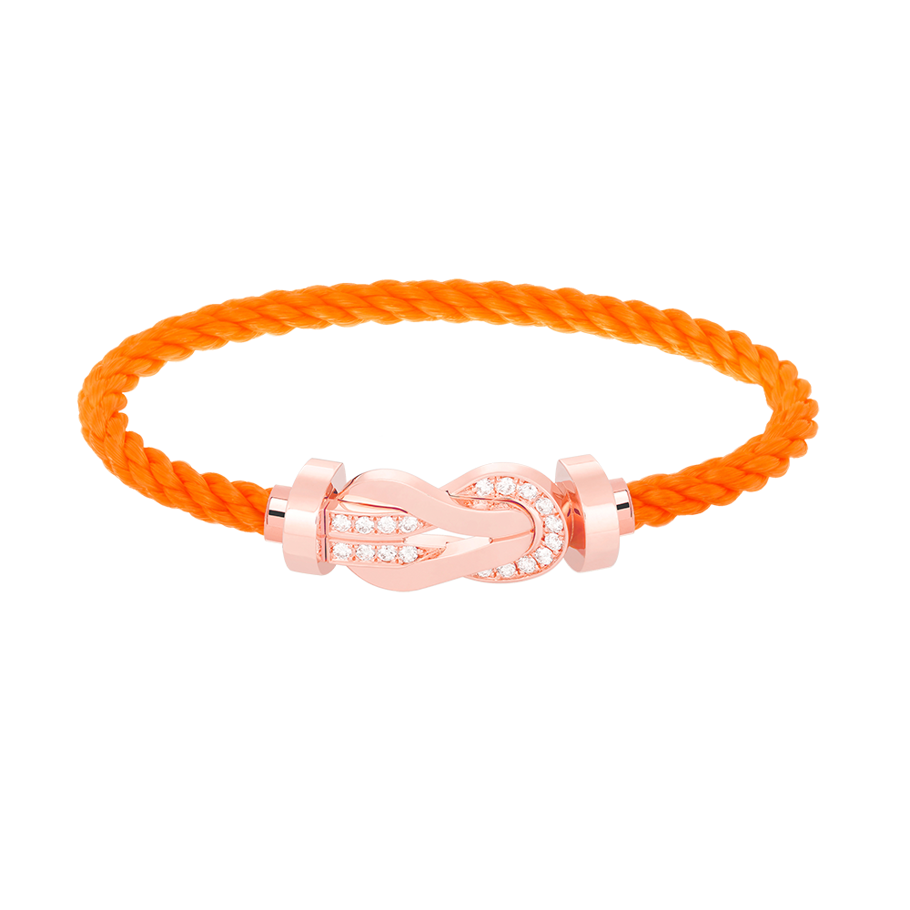 [Angela Jewellery]CHANCE LARGE 8 FIGURE BUCKLE HALF DIAMOND BRACELET ROSE GOLD