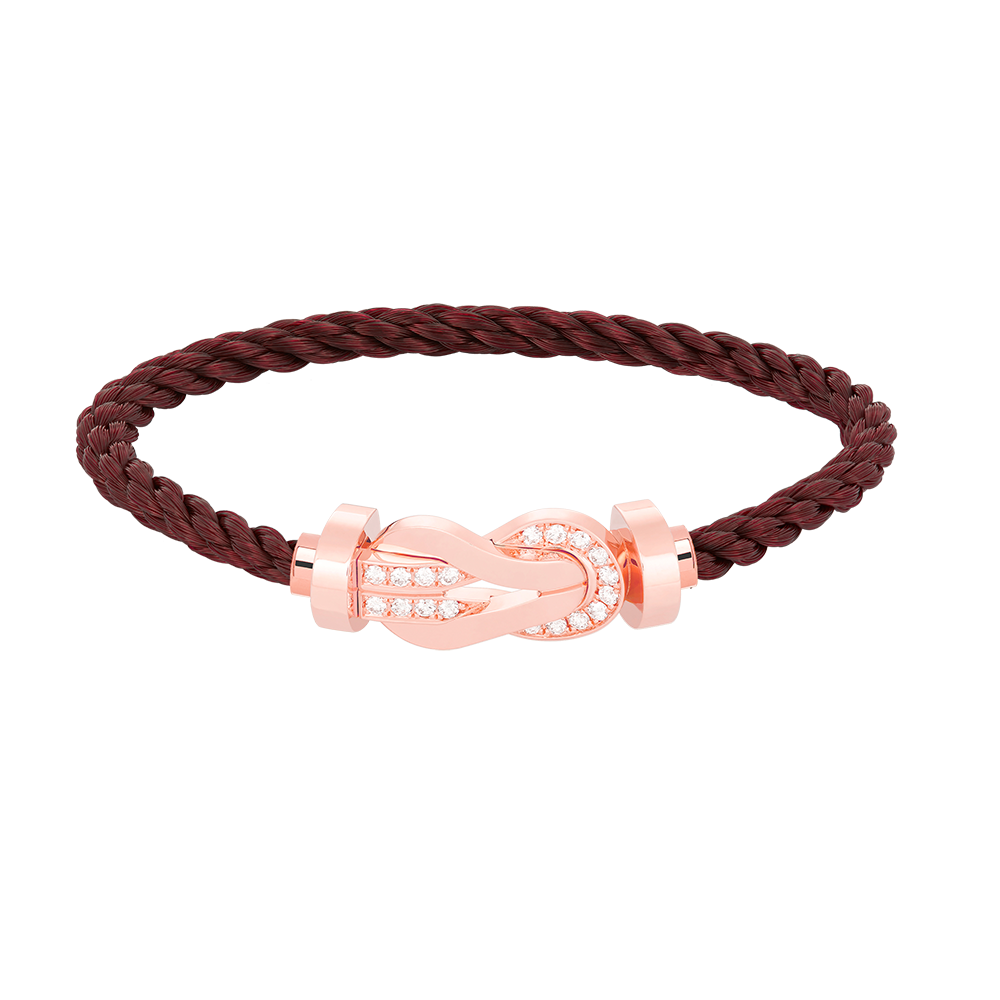 [Angela Jewellery]CHANCE LARGE 8 FIGURE BUCKLE HALF DIAMOND BRACELET ROSE GOLD