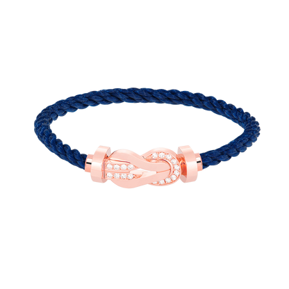 [Angela Jewellery]CHANCE LARGE 8 FIGURE BUCKLE HALF DIAMOND BRACELET ROSE GOLD
