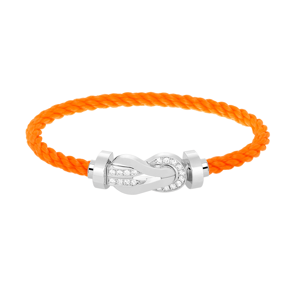 [Angela Jewellery]CHANCE LARGE 8 FIGURE BUCKLE HALF DIAMOND BRACELET SILVER