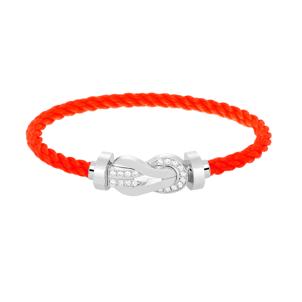 [Angela Jewellery]CHANCE LARGE 8 FIGURE BUCKLE HALF DIAMOND BRACELET SILVER