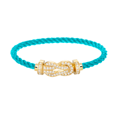 [Angela Jewellery]CHANCE LARGE 8 FIGURE BUCKLE FULLDIAMOND BRACELET GOLD
