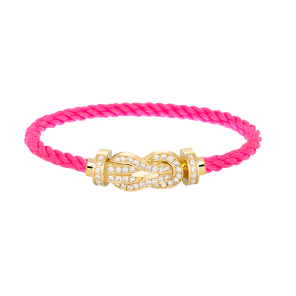 [Angela Jewellery]CHANCE LARGE 8 FIGURE BUCKLE FULLDIAMOND BRACELET GOLD