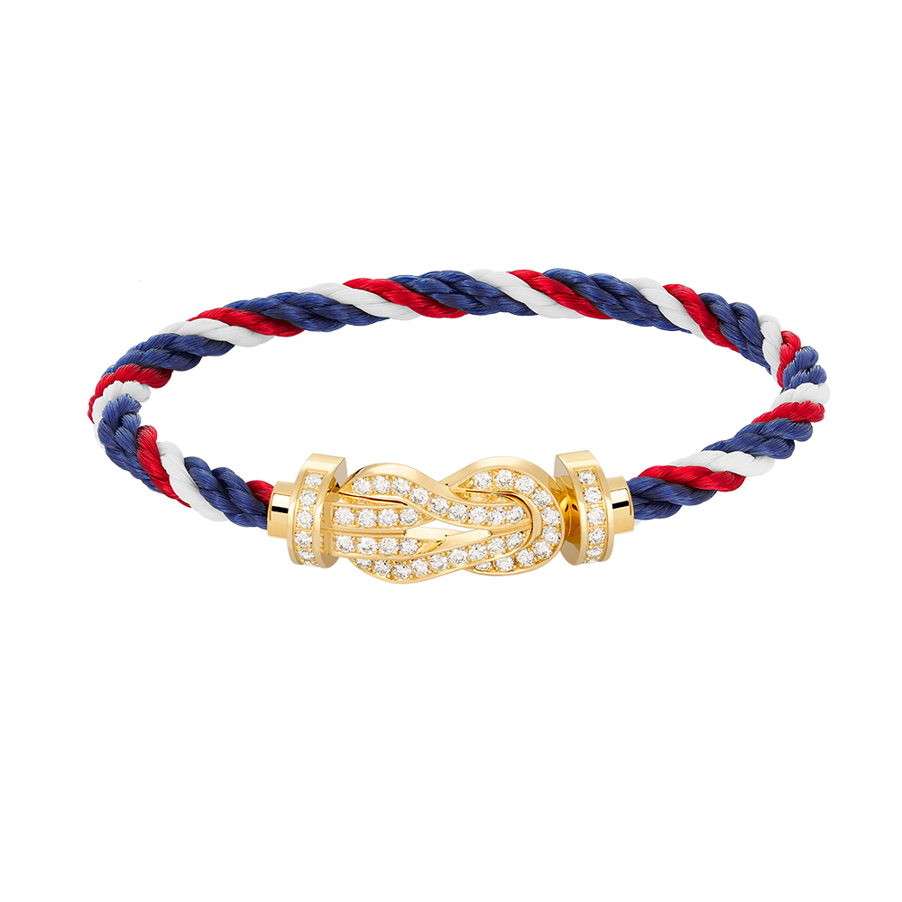 [Angela Jewellery]CHANCE LARGE 8 FIGURE BUCKLE FULLDIAMOND BRACELET GOLD