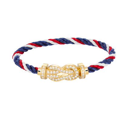[Angela Jewellery]CHANCE LARGE 8 FIGURE BUCKLE FULLDIAMOND BRACELET GOLD