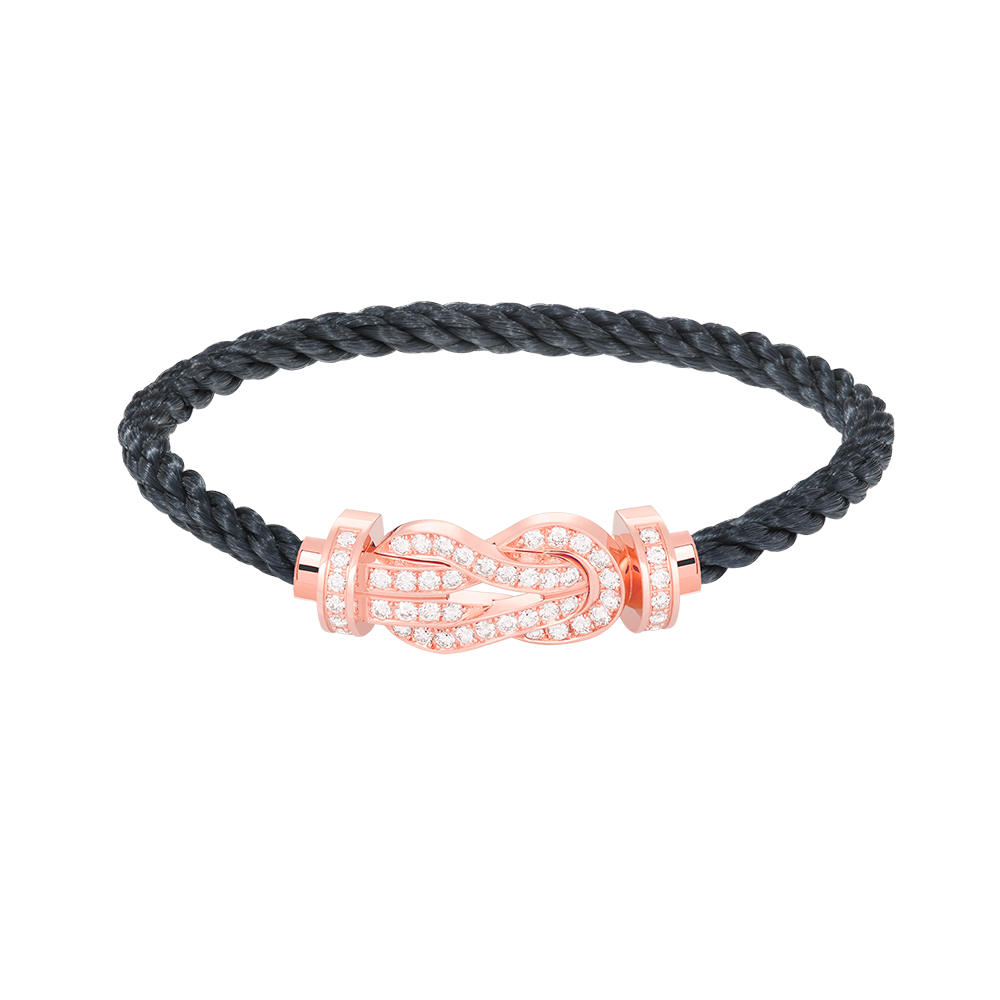 [Angela Jewellery]CHANCE LARGE 8 FIGURE BUCKLE FULL DIAMOND BRACELET ROSE GOLD