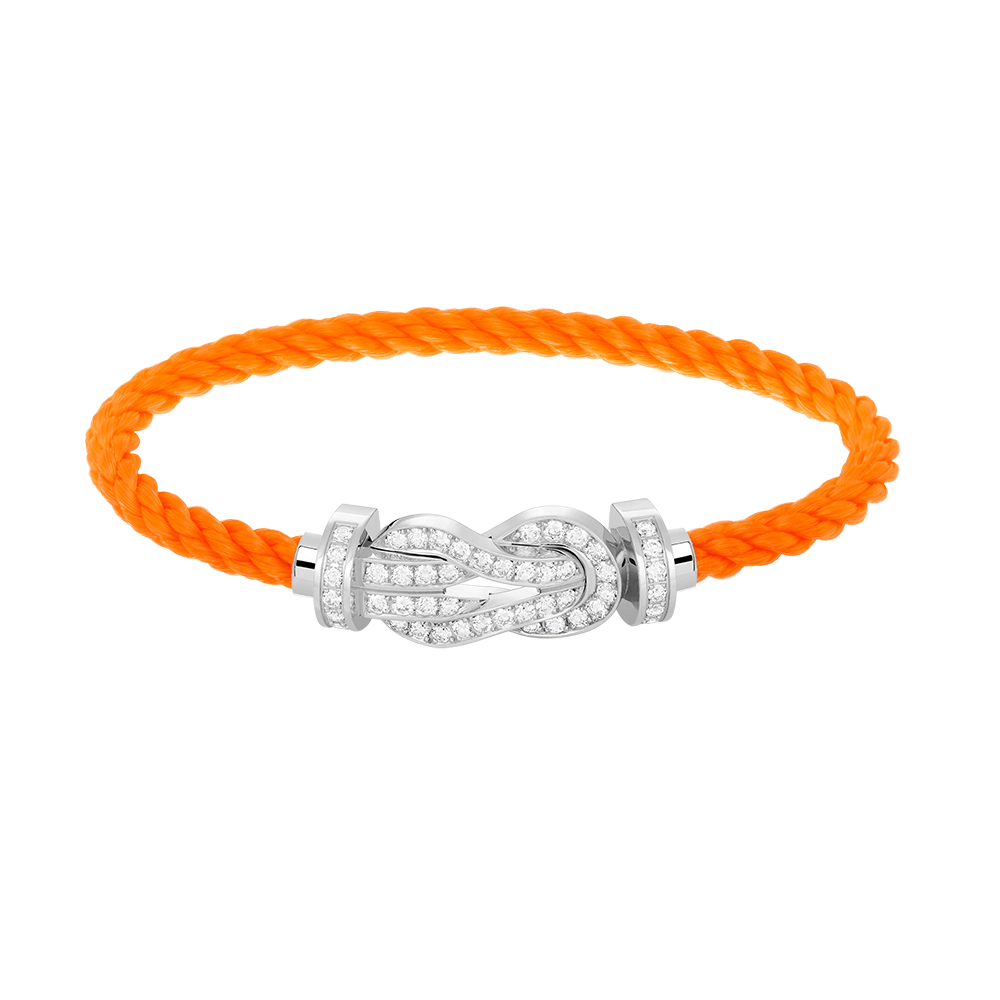 [Angela Jewellery]CHANCE LARGE 8 FIGURE BUCKLE FULL DIAMOND BRACELET SILVER