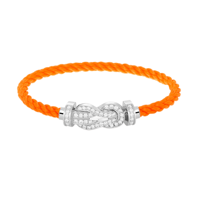 [Angela Jewellery]CHANCE LARGE 8 FIGURE BUCKLE FULL DIAMOND BRACELET SILVER