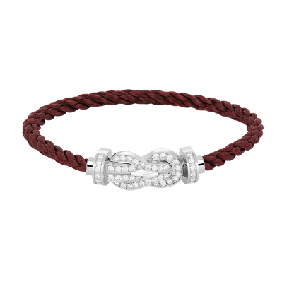 [Angela Jewellery]CHANCE LARGE 8 FIGURE BUCKLE FULL DIAMOND BRACELET SILVER