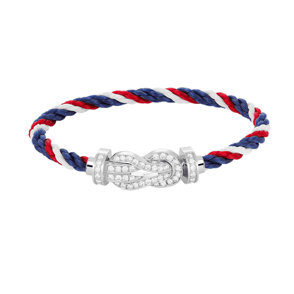 [Angela Jewellery]CHANCE LARGE 8 FIGURE BUCKLE FULL DIAMOND BRACELET SILVER