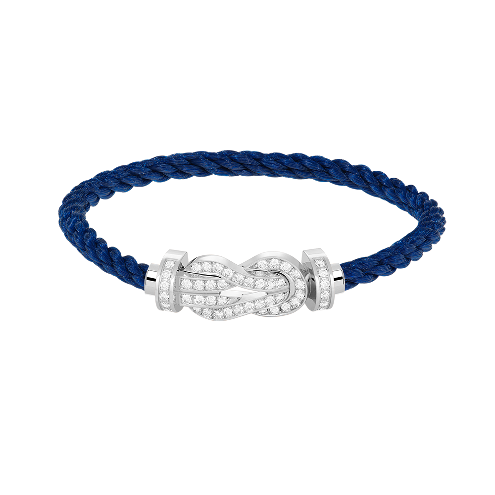[Angela Jewellery]CHANCE LARGE 8 FIGURE BUCKLE FULL DIAMOND BRACELET SILVER
