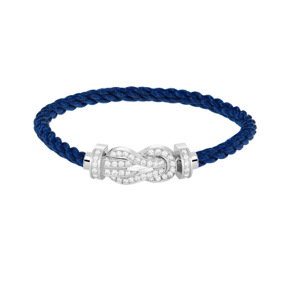 [Angela Jewellery]CHANCE LARGE 8 FIGURE BUCKLE FULL DIAMOND BRACELET SILVER