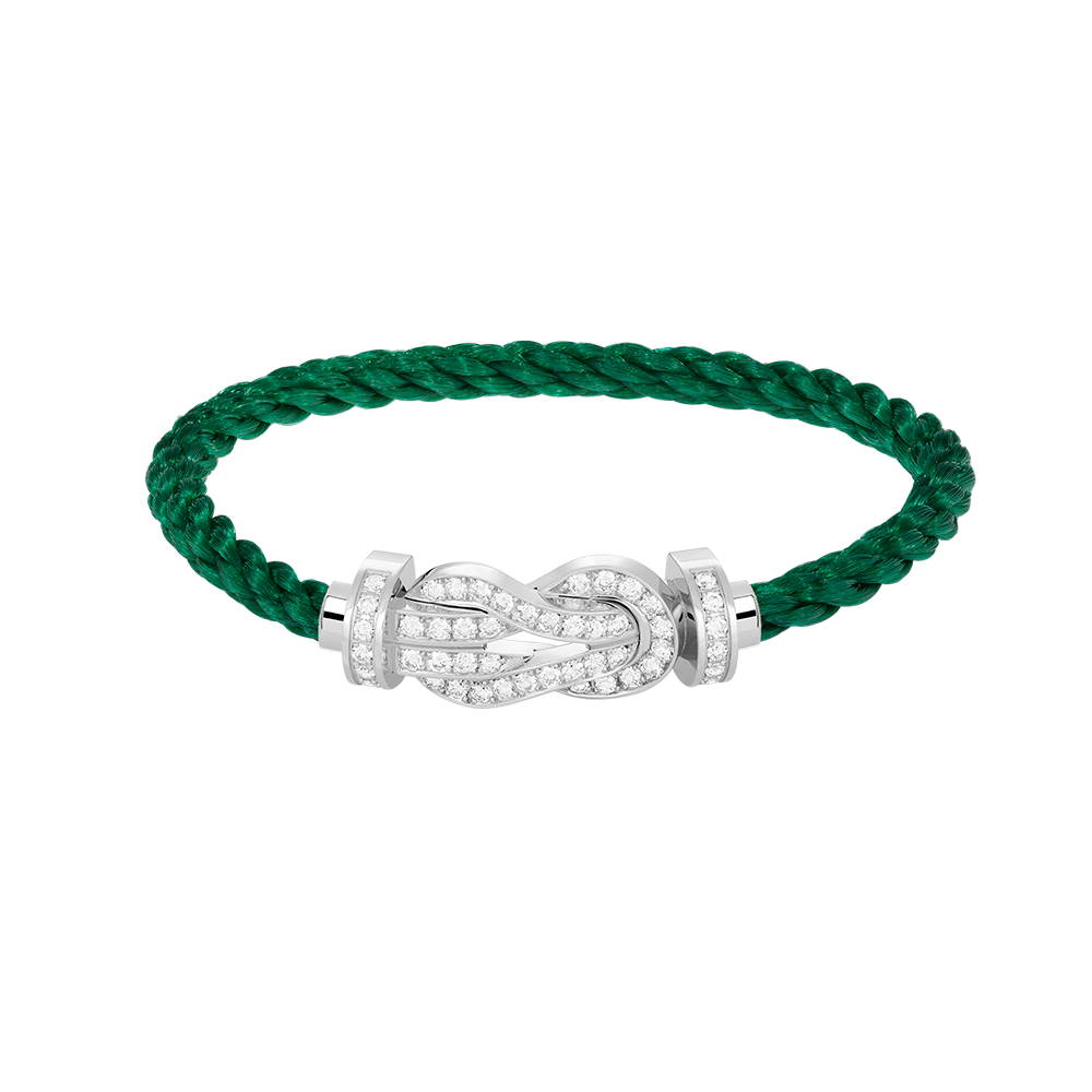 [Angela Jewellery]CHANCE LARGE 8 FIGURE BUCKLE FULL DIAMOND BRACELET SILVER