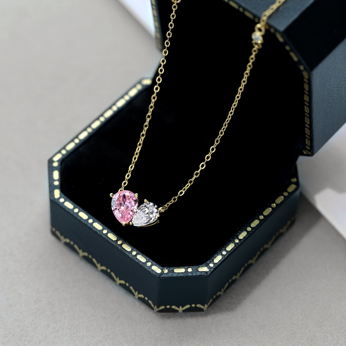 Angela Jewelry]Unique Heart Shape Necklace