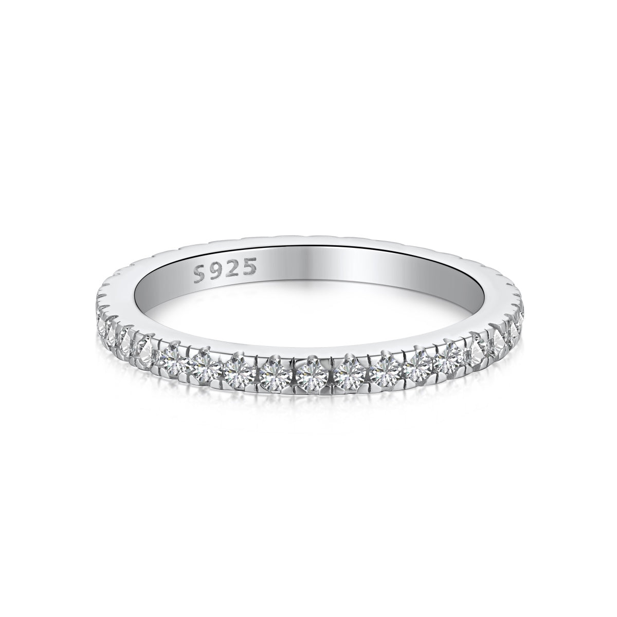 Angela Jewelry]Delicate Sparkling Round Cut Daily Ring
