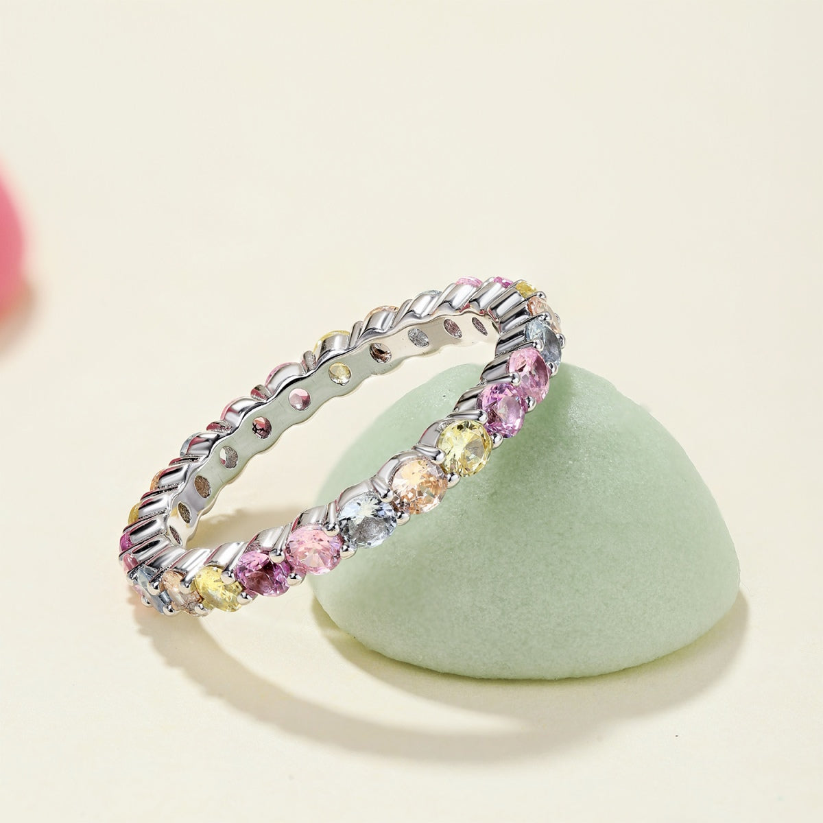 Angela Jewelry]Dazzling Resplendent Round Cut Party Ring