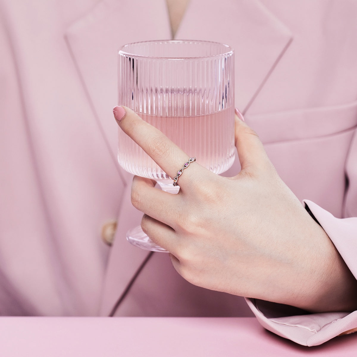 Angela Jewelry]Elegant Energetic Round Cut Daily Ring