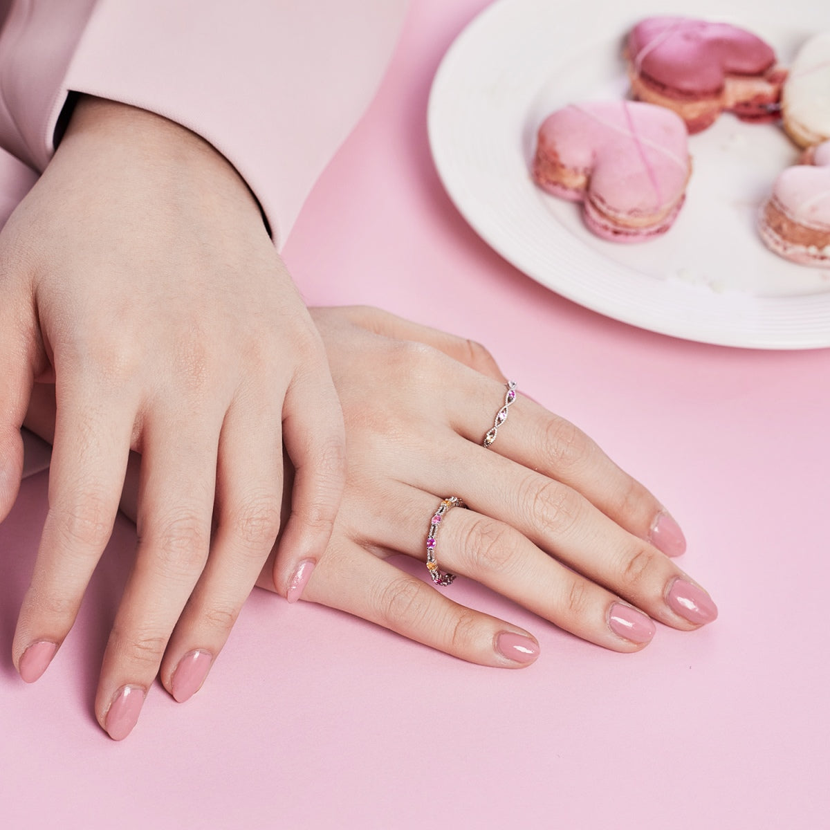 Angela Jewelry]Elegant Energetic Round Cut Daily Ring