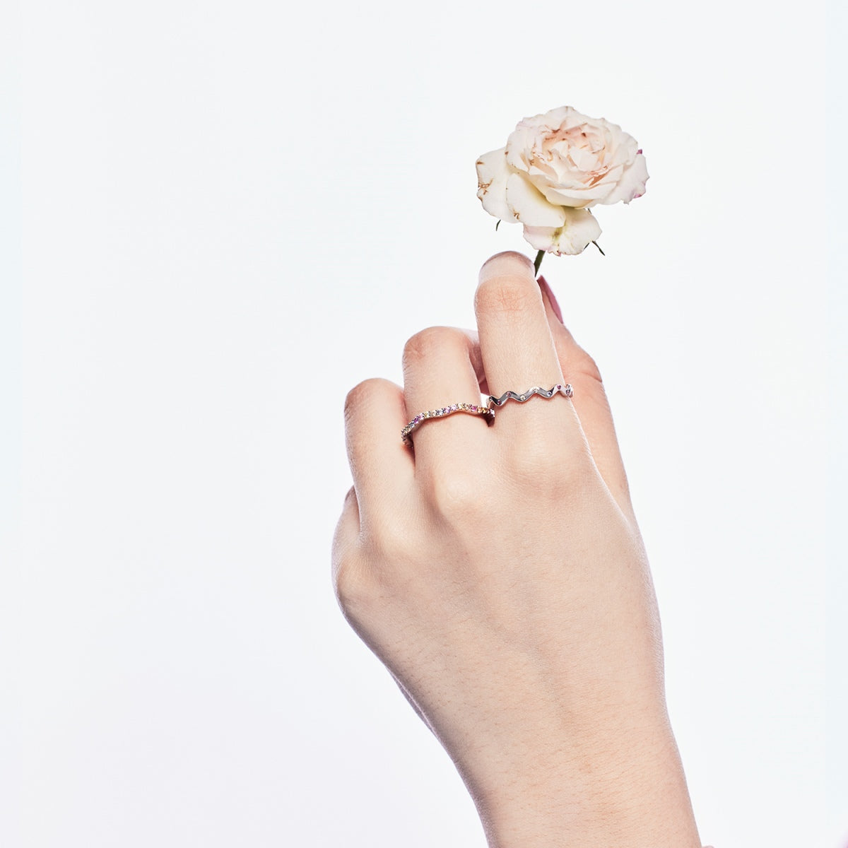 Angela Jewelry]Ornate Vibrant Round Cut Daily Ring