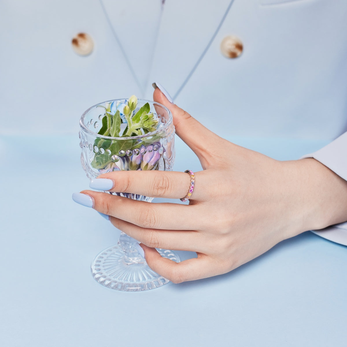 Angela Jewelry]Dazzling Resplendent Round Cut Party Ring