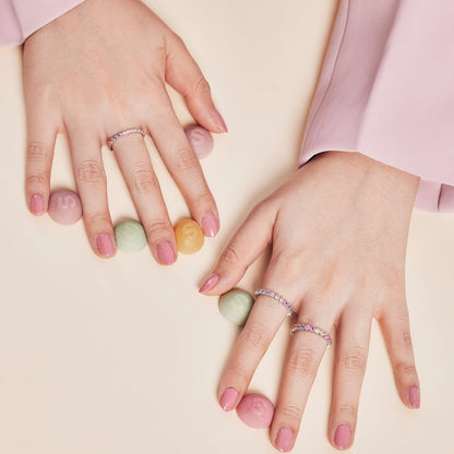 Angela Jewelry]Unique Scintillating Round Cut Daily Ring