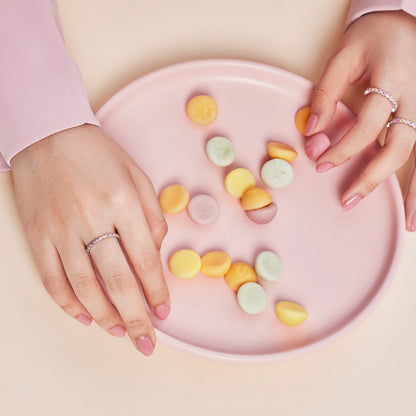 Angela Jewelry]Unique Scintillating Round Cut Daily Ring