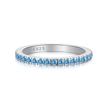 Angela Jewelry]Delicate Sparkling Round Cut Daily Ring