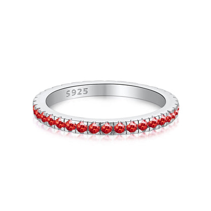 Angela Jewelry]Delicate Sparkling Round Cut Daily Ring