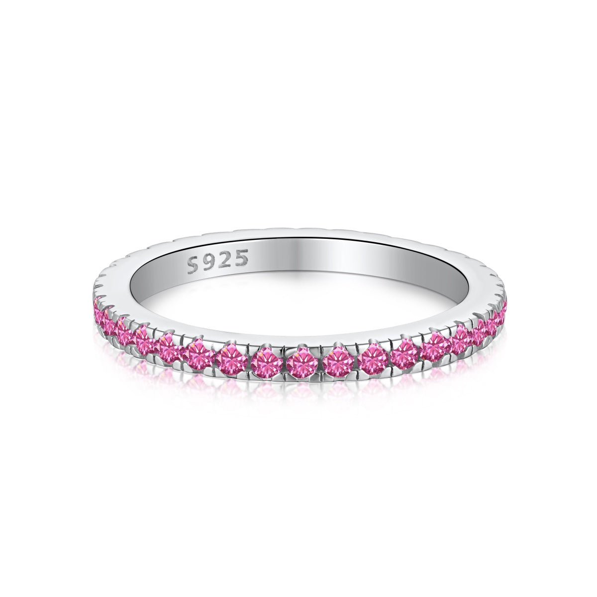 Angela Jewelry]Delicate Sparkling Round Cut Daily Ring