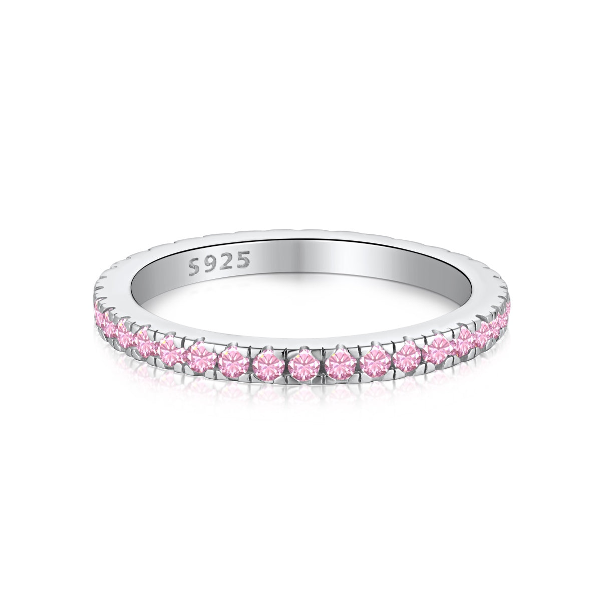 Angela Jewelry]Delicate Sparkling Round Cut Daily Ring
