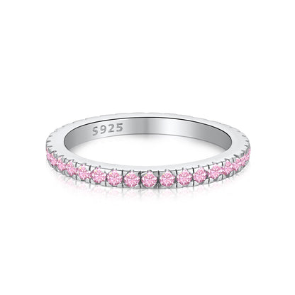 Angela Jewelry]Delicate Sparkling Round Cut Daily Ring