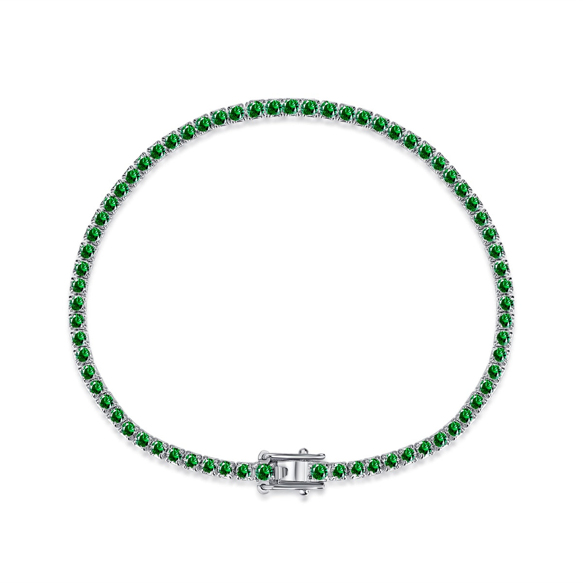 Angela Jewelry]Dazzling Colorful Round Cut Daily Bracelet