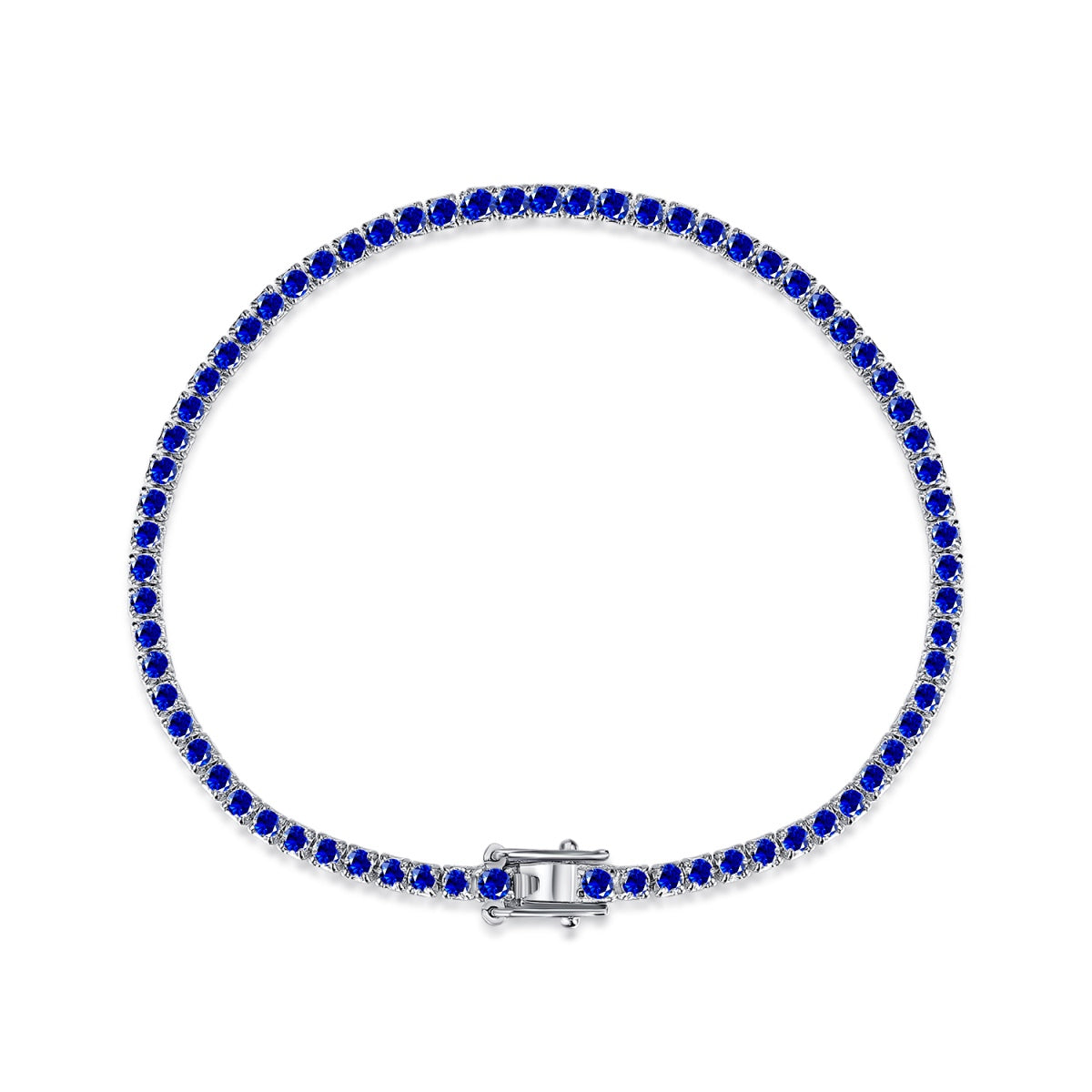 Angela Jewelry]Dazzling Colorful Round Cut Daily Bracelet