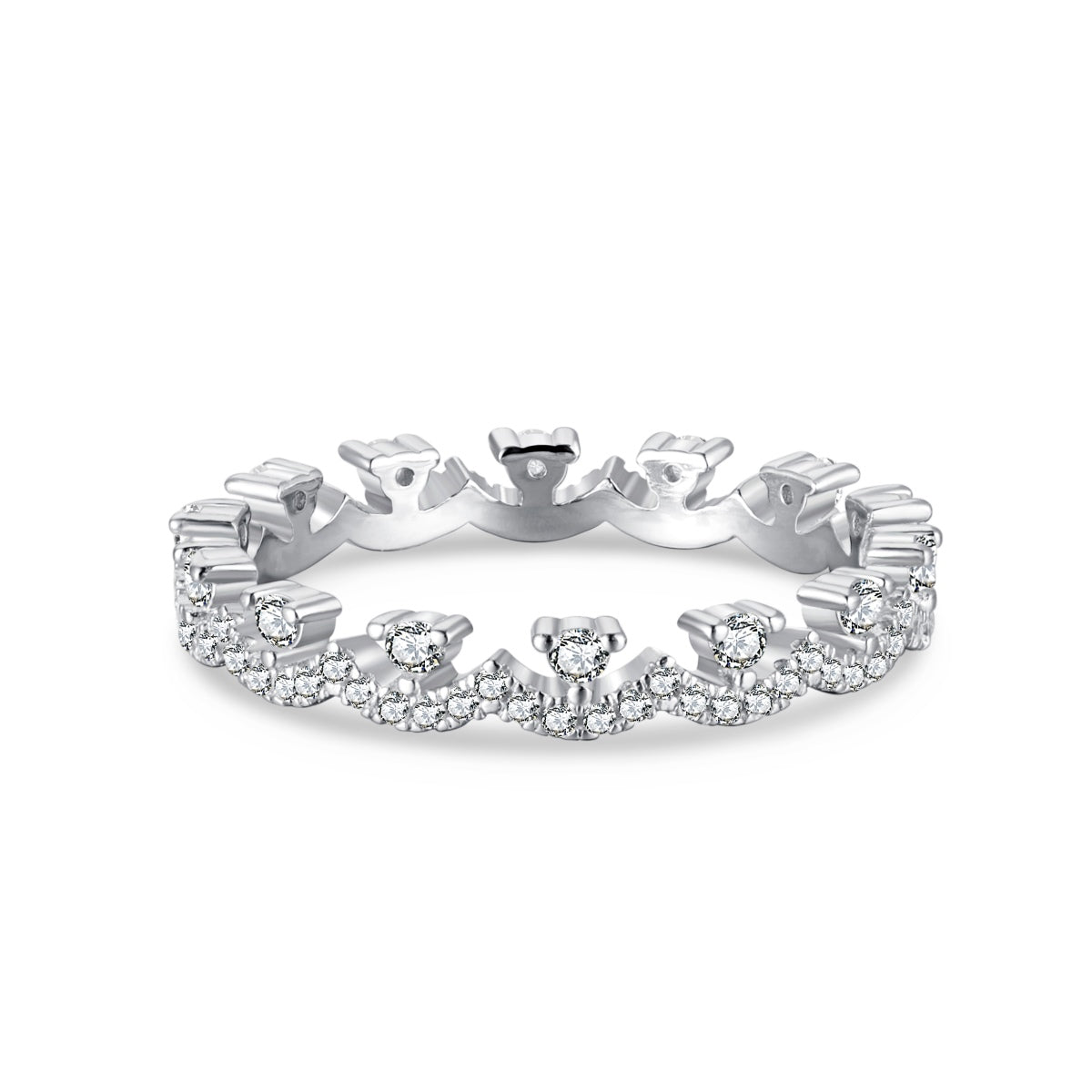 Angela Jewelry]Elegant Resplendent Round Shape Party Ring