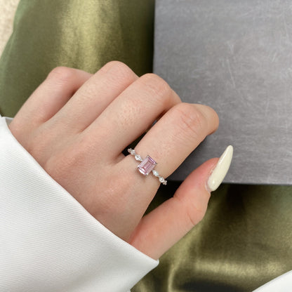 Angela Jewelry]1.0 Carat Dainty Resplendent Radiant Cut Daily Ring
