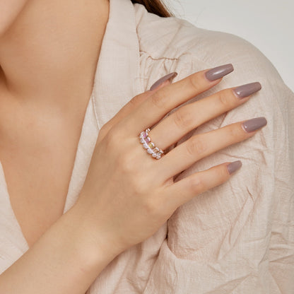 Angela Jewelry]Gorgeous Radiant Cut Daily Ring
