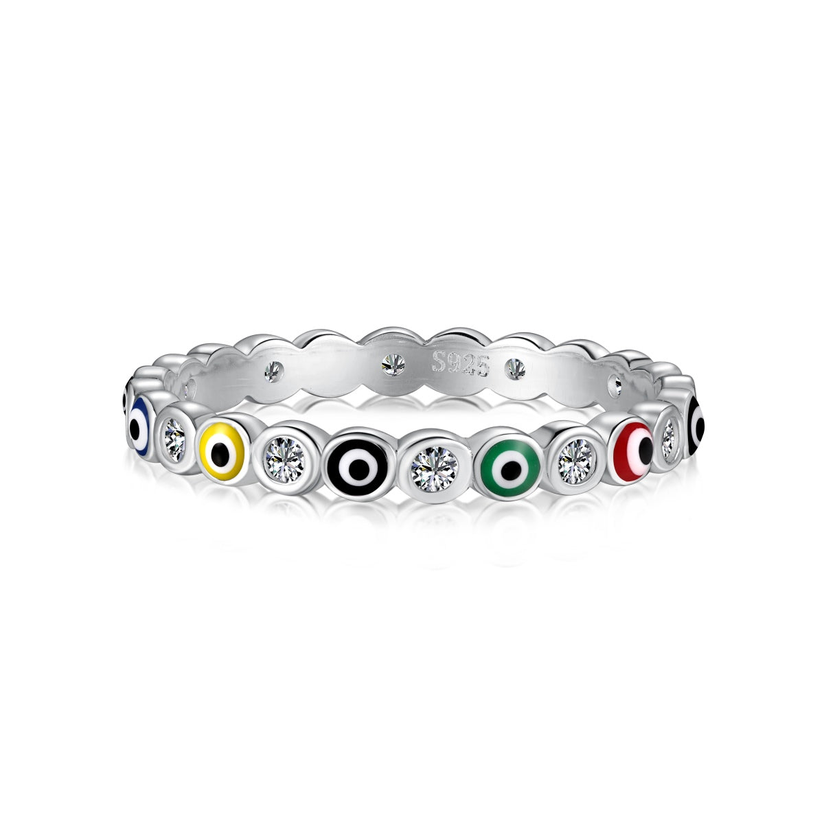 Angela Jewelry]Sparkling Vibrant Round Shape Daily Ring