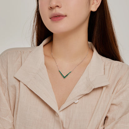 Angela Jewelry]Ornate Round Cut Necklace