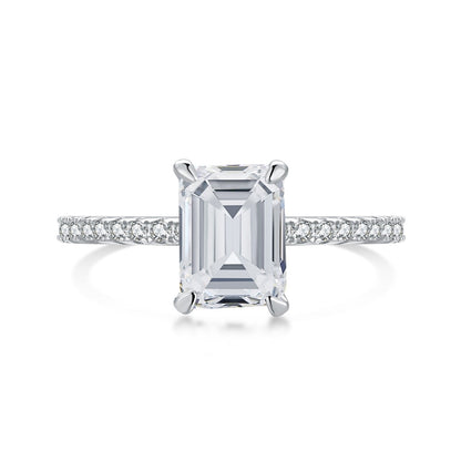 Angela Jewelry]2.0 Carat Scintillating Ornate Radiant Cut Party Ring