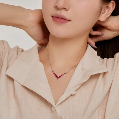 Angela Jewelry]Ornate Round Cut Necklace