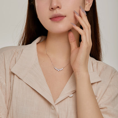 Angela Jewelry]Dainty Colorful Heart Necklace