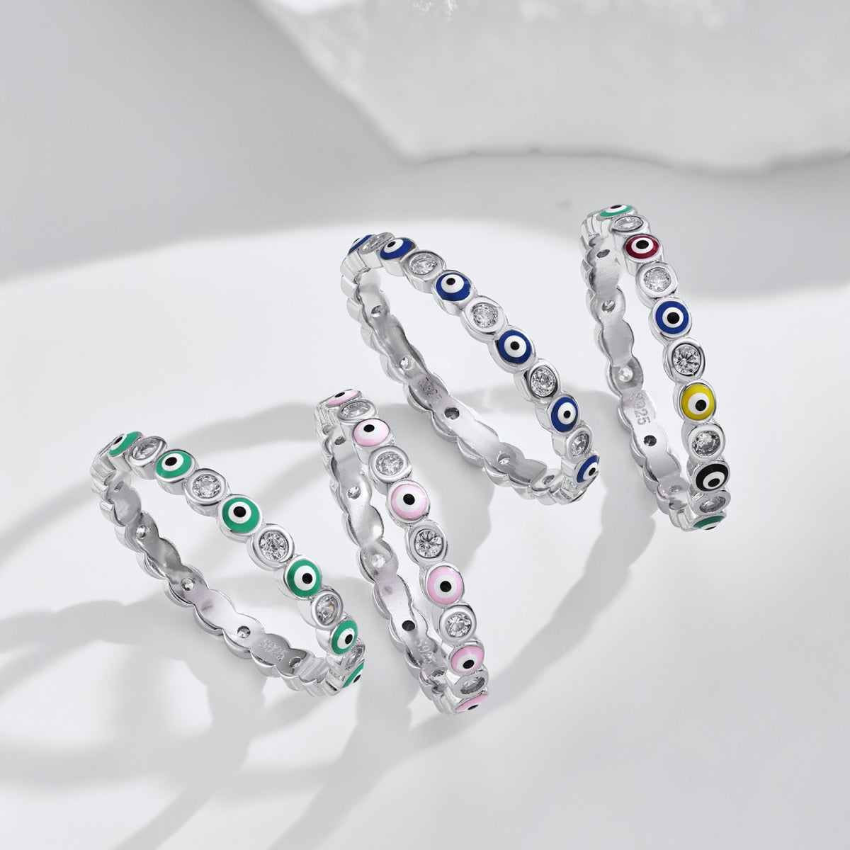 Angela Jewelry]Sparkling Vibrant Round Shape Daily Ring