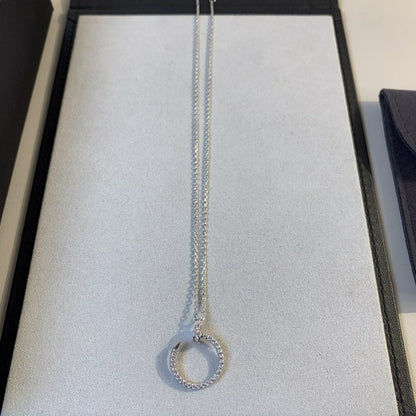 [Angela Jewellery]JUSTE NECKLACE SILVER DIAMONDS