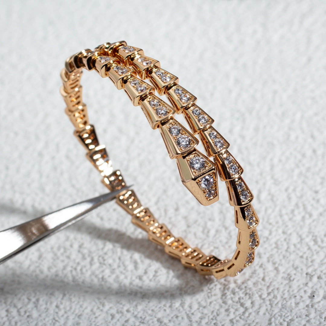 [Angela Jewellery]SERPENTI BRACELET 6.8MM PINK GOLD DIAMOND