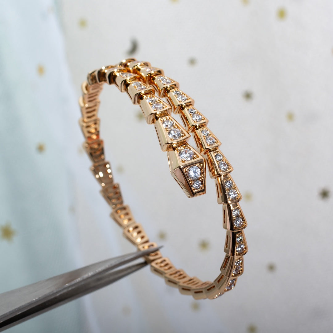 [Angela Jewellery]SERPENTI BRACELET 6.8MM PINK GOLD DIAMOND