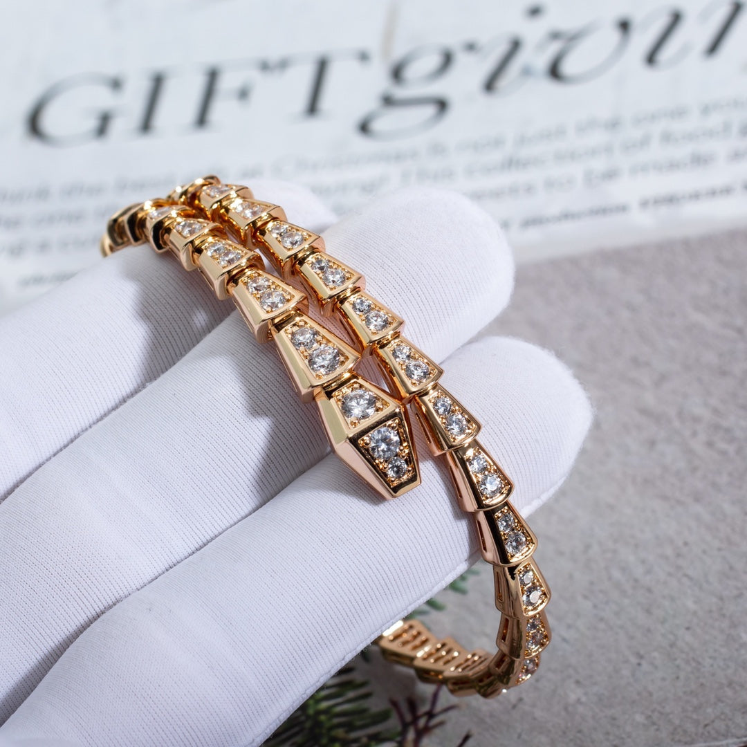 [Angela Jewellery]SERPENTI BRACELET 6.8MM PINK GOLD DIAMOND