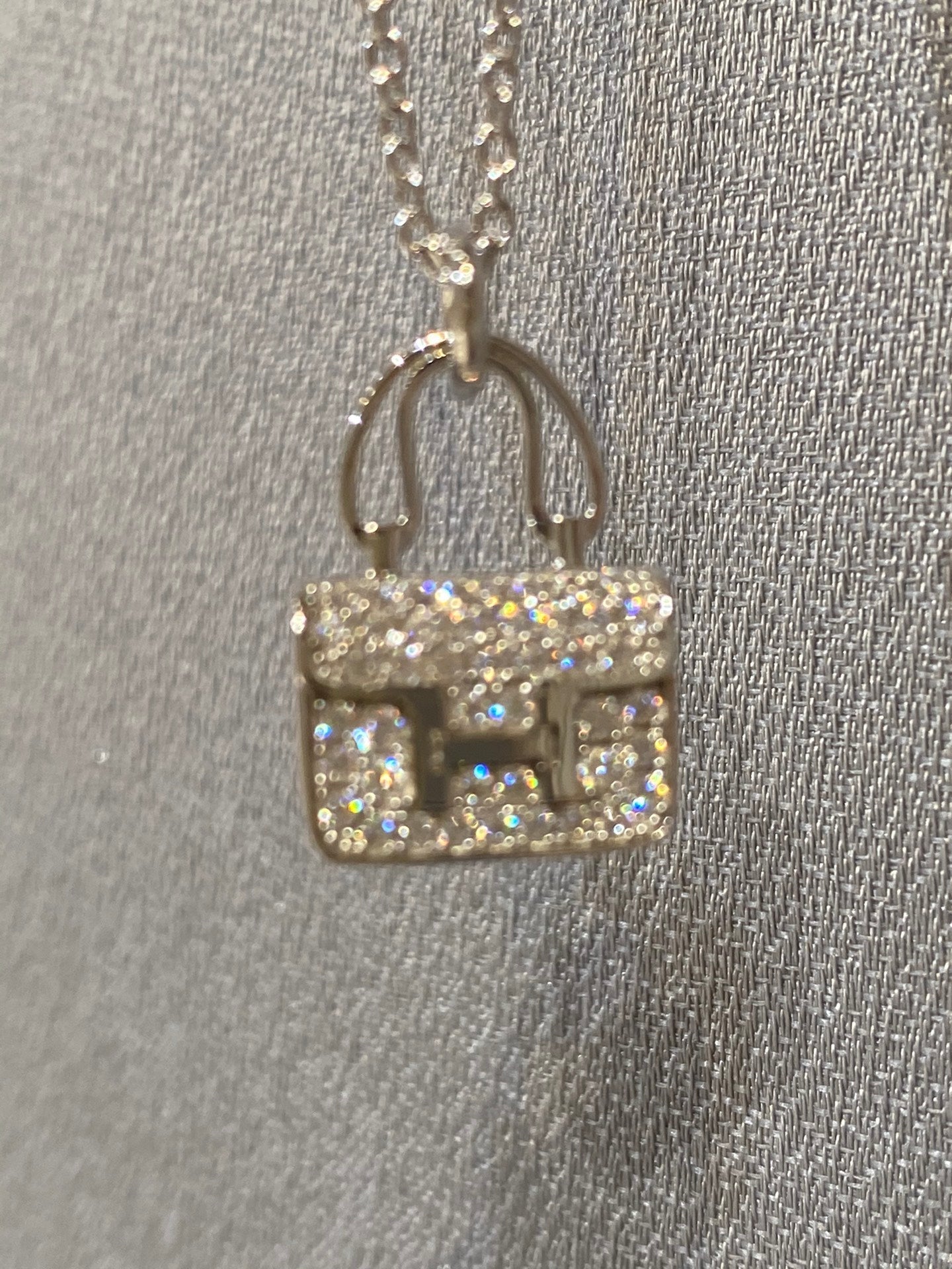 [Angela Jewellery]CONSTANCE PEDANT DIAMOND NECKLACE