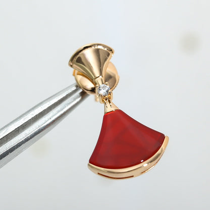 [Angela Jewellery]DREAM Carnelian PINK GOLD EARRINGS